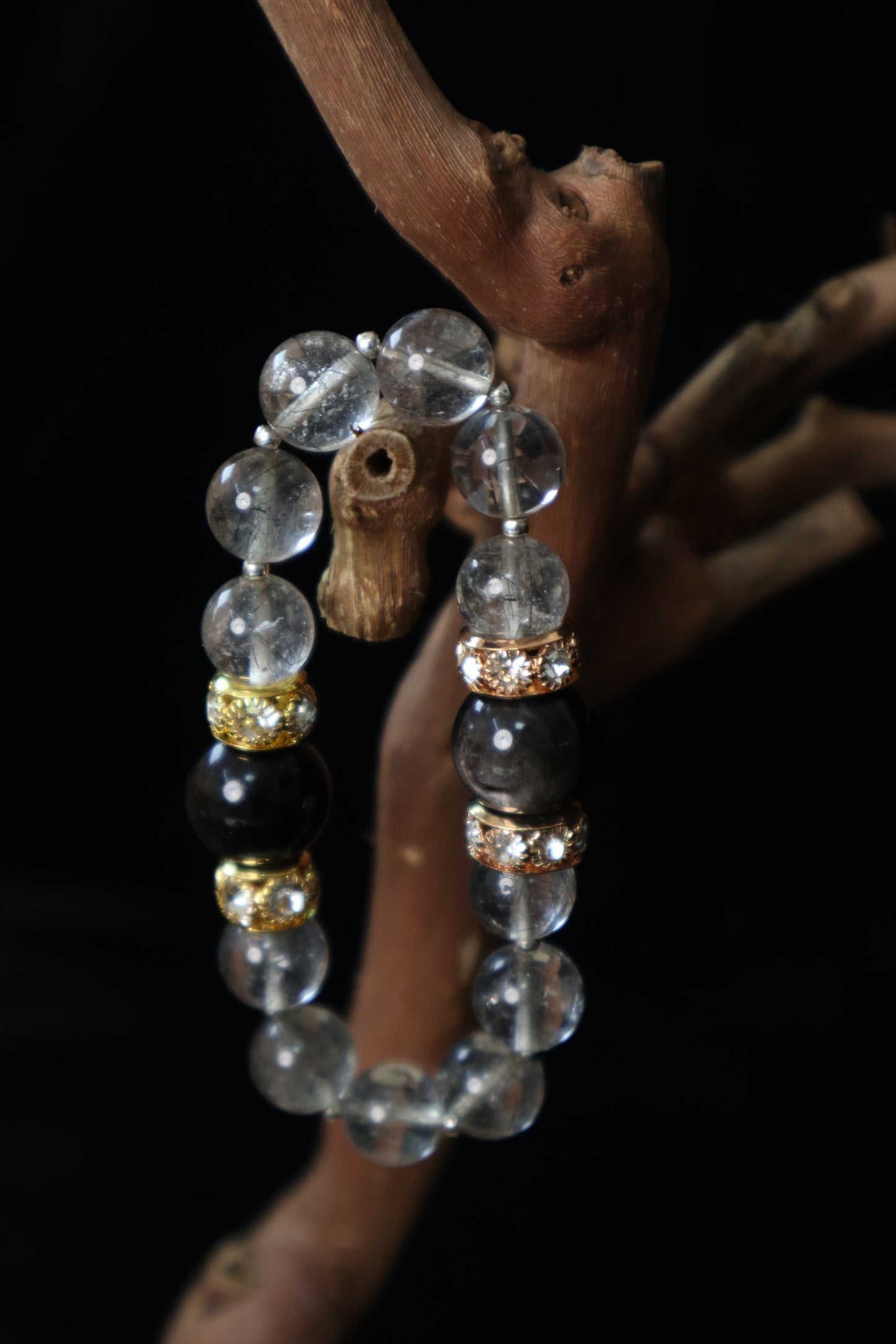 black hair crystal